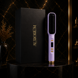 Aurorum™ Straight Brush (Heated Hair Straightening Brush)