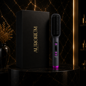 Aurorum™ Straight Brush (Heated Hair Straightening Brush)