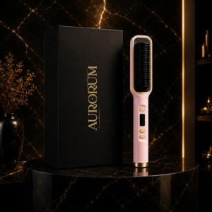 Aurorum™ Straight Brush (Heated Hair Straightening Brush)